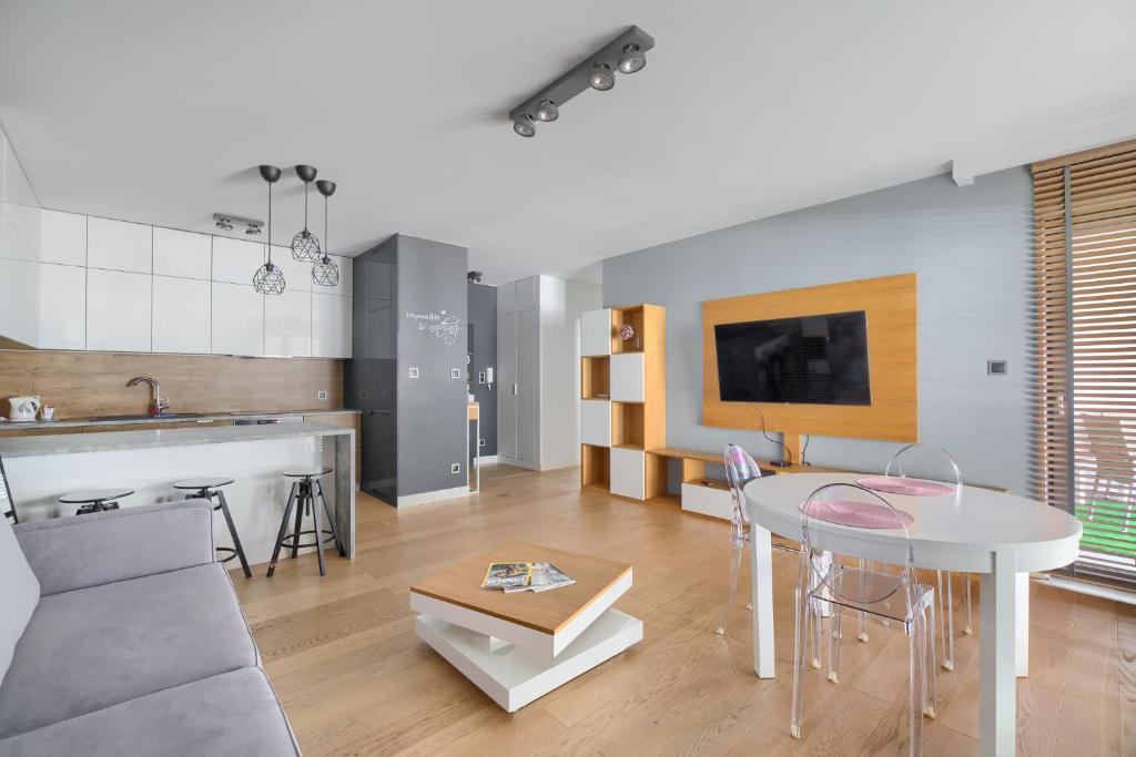 Poznan Grafitowa Modern Apartment Exterior foto